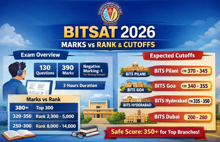 BITSAT Marks vs Rank 2026