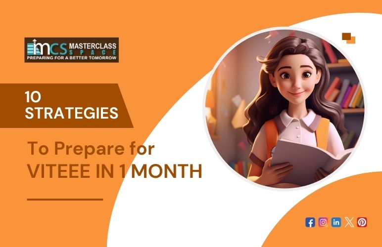 10 Strategies to Prepare for VITEEE in 1 Month