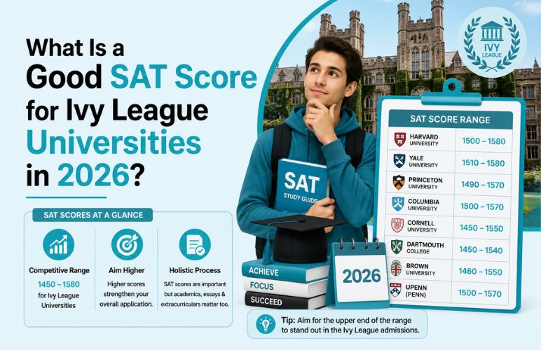 Good SAT score for Ivy League universities
