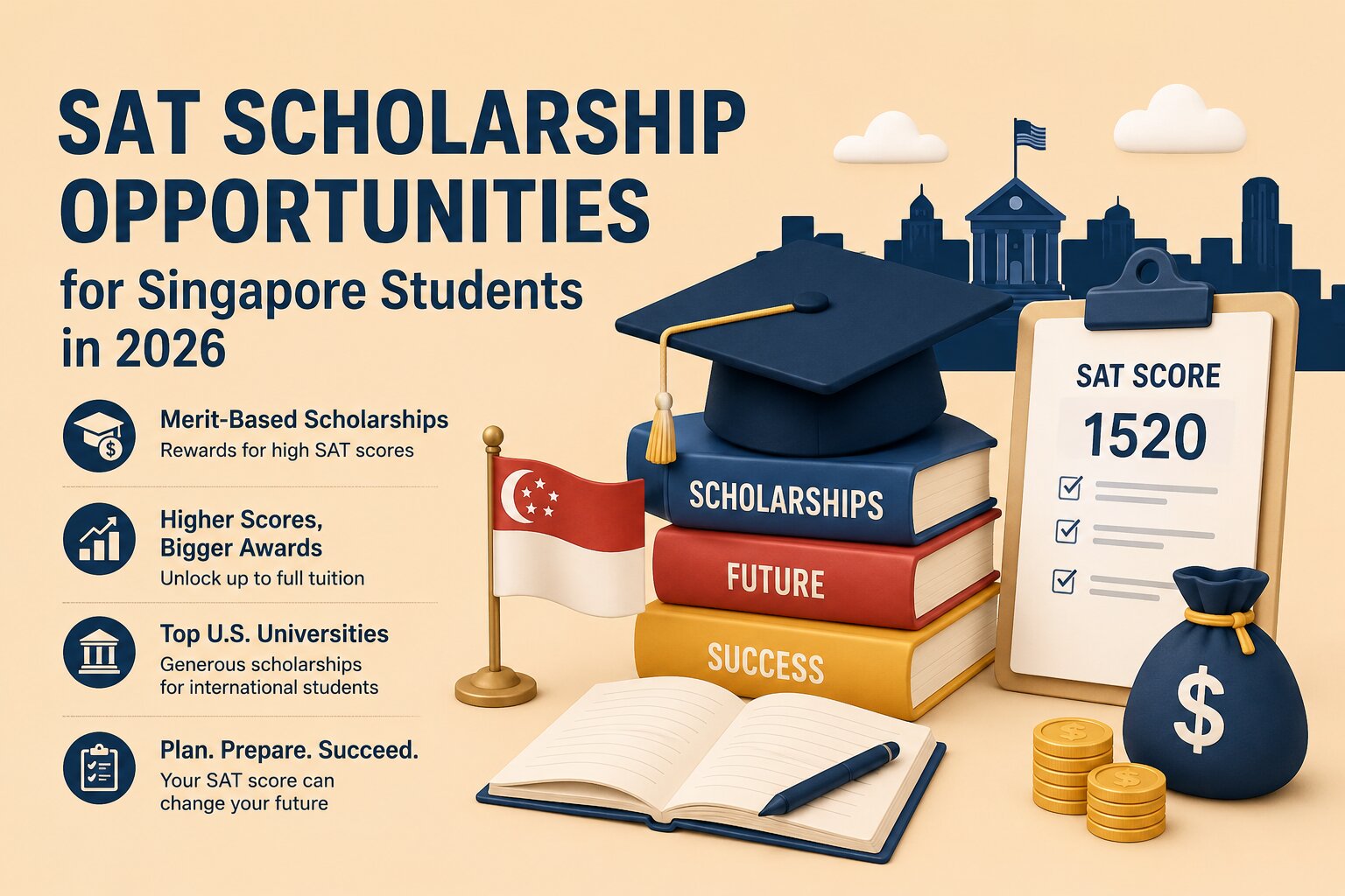 SAT Scholarship Opportunities for Singapore Students in 2026
