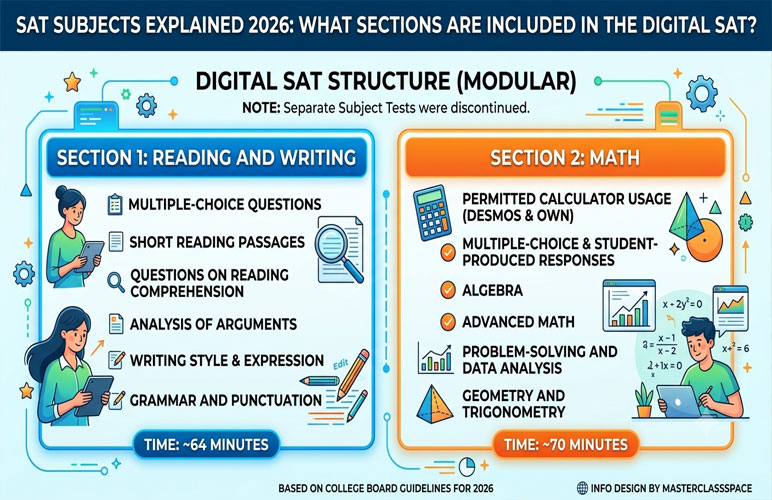SAT Subjects Explained 2026