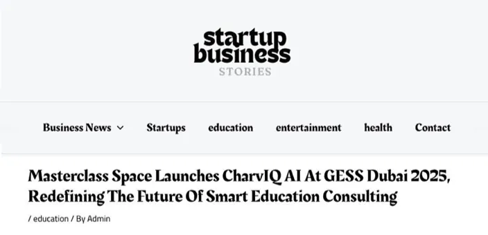 Press clipping: Masterclass Space coverage
